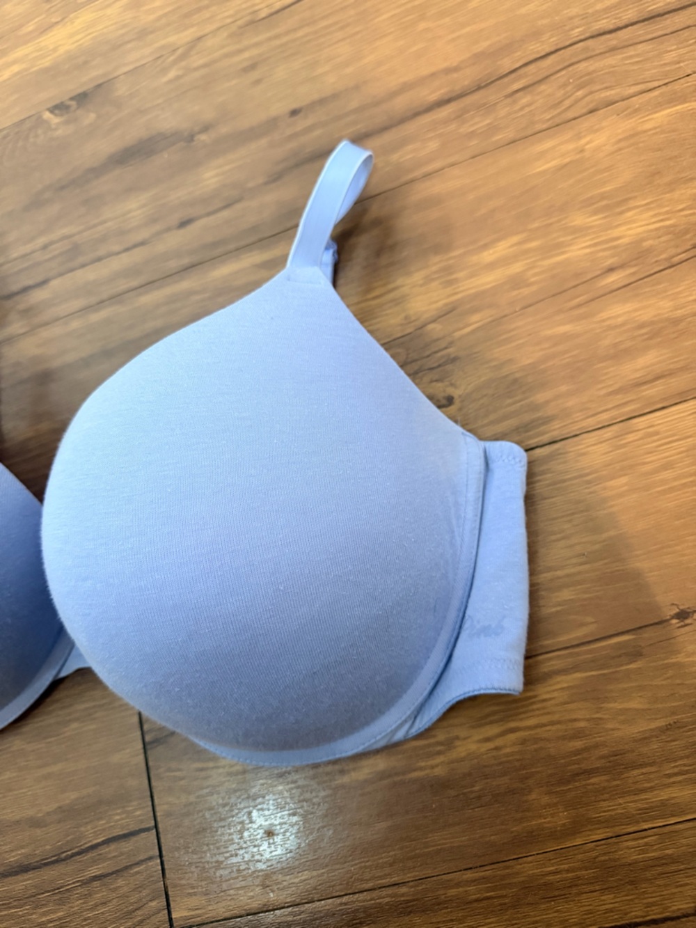 Victoria's Secret PINK Wear Everywhere Push Up Bra Size 38DD Light Blue - Picture 2 of 7